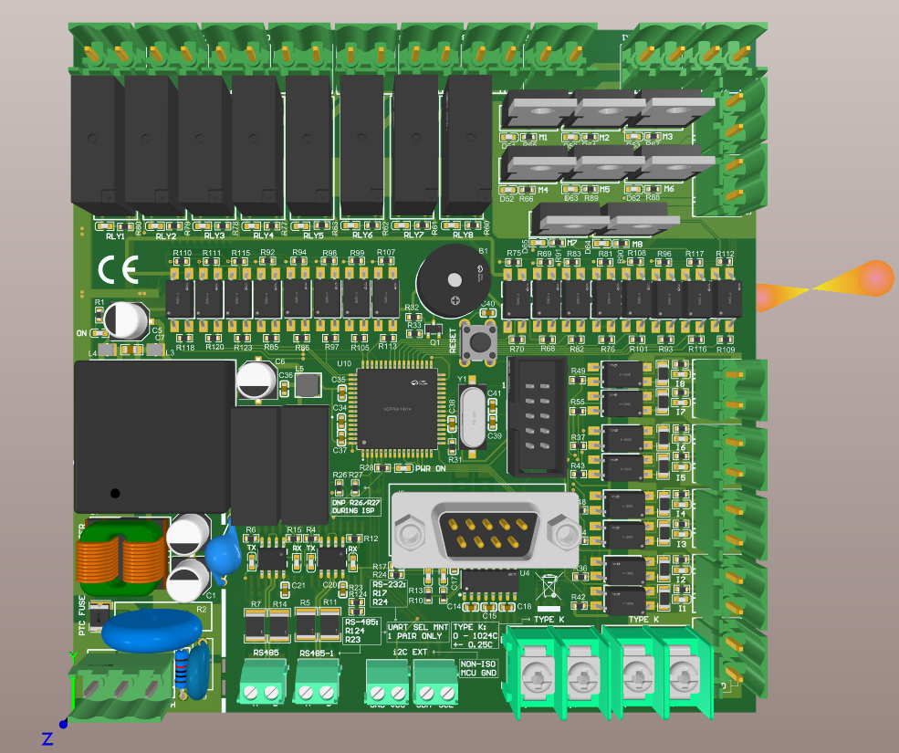 Controlador industrial personalizado